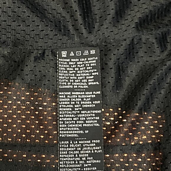 Harley Davidson Mesh Riding Jacket Black Orange Zip-Up S Genuine Motor Clothes - Picture 13 of 15